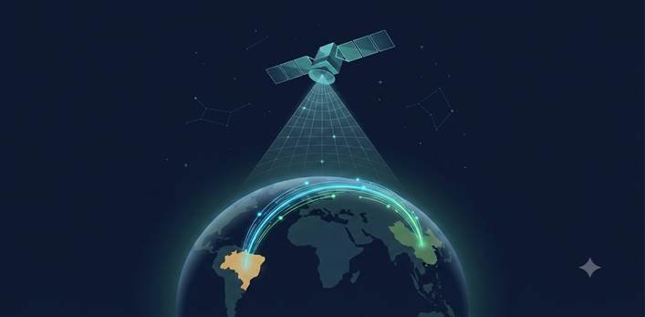Sino-Brazilian remote sensing satellites providing real-time data for global ecological restoration.